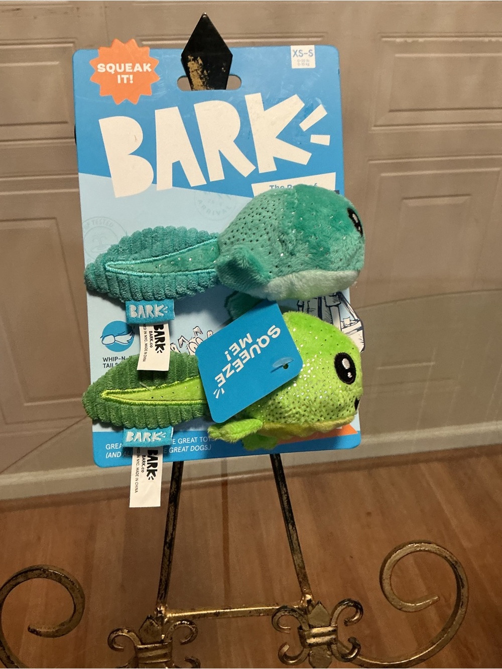 Bark Box Best of Bark TAD & PAUL Tadpoles Frogs Squeaky Dog Toy